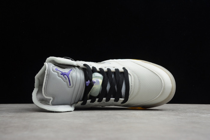 OW Air Jordan 5 SP Grey Green CT8480-105