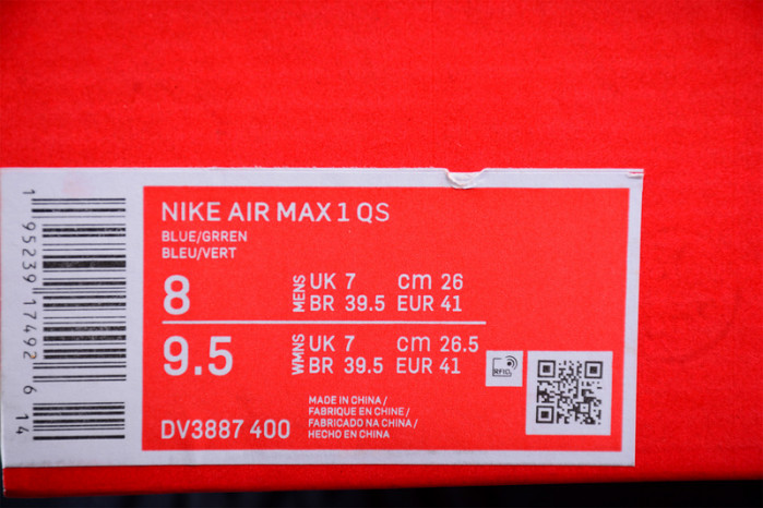 NIKE AIR MAX 1 OBSIDIAN DV3887-400