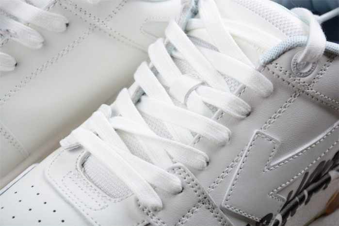 OFF-WHITE Out Of Office OOO Low Tops For Walking White Black Low OW-44